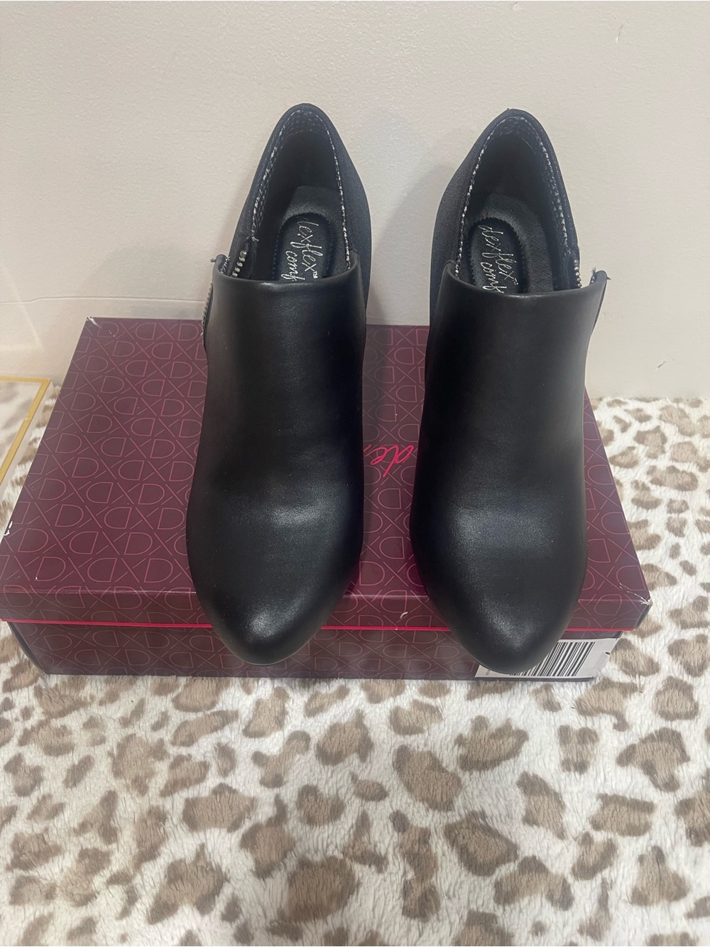 Black Slip-On Pointed Ankle Booties - Women's Fashion